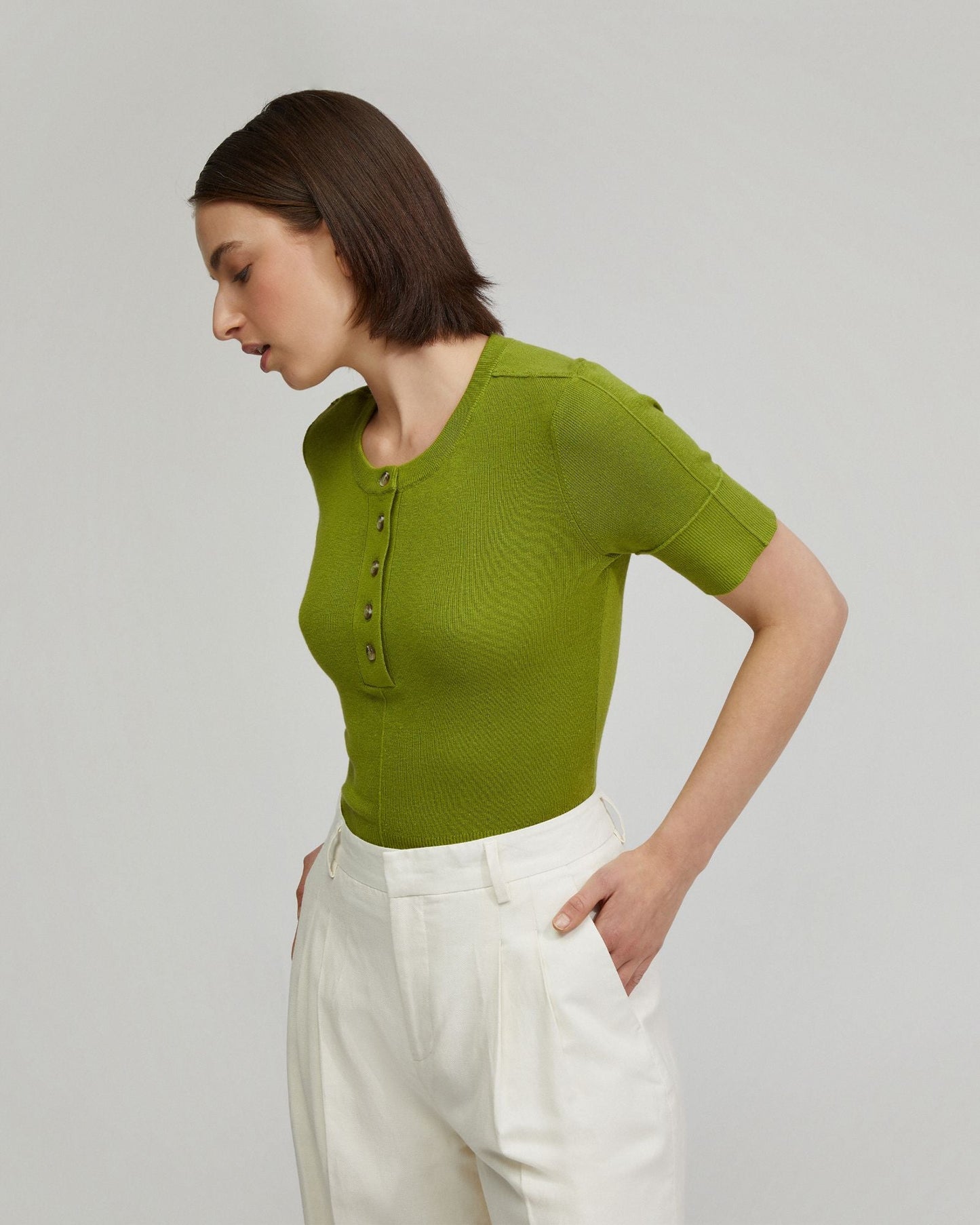 Helena Button Front Knit