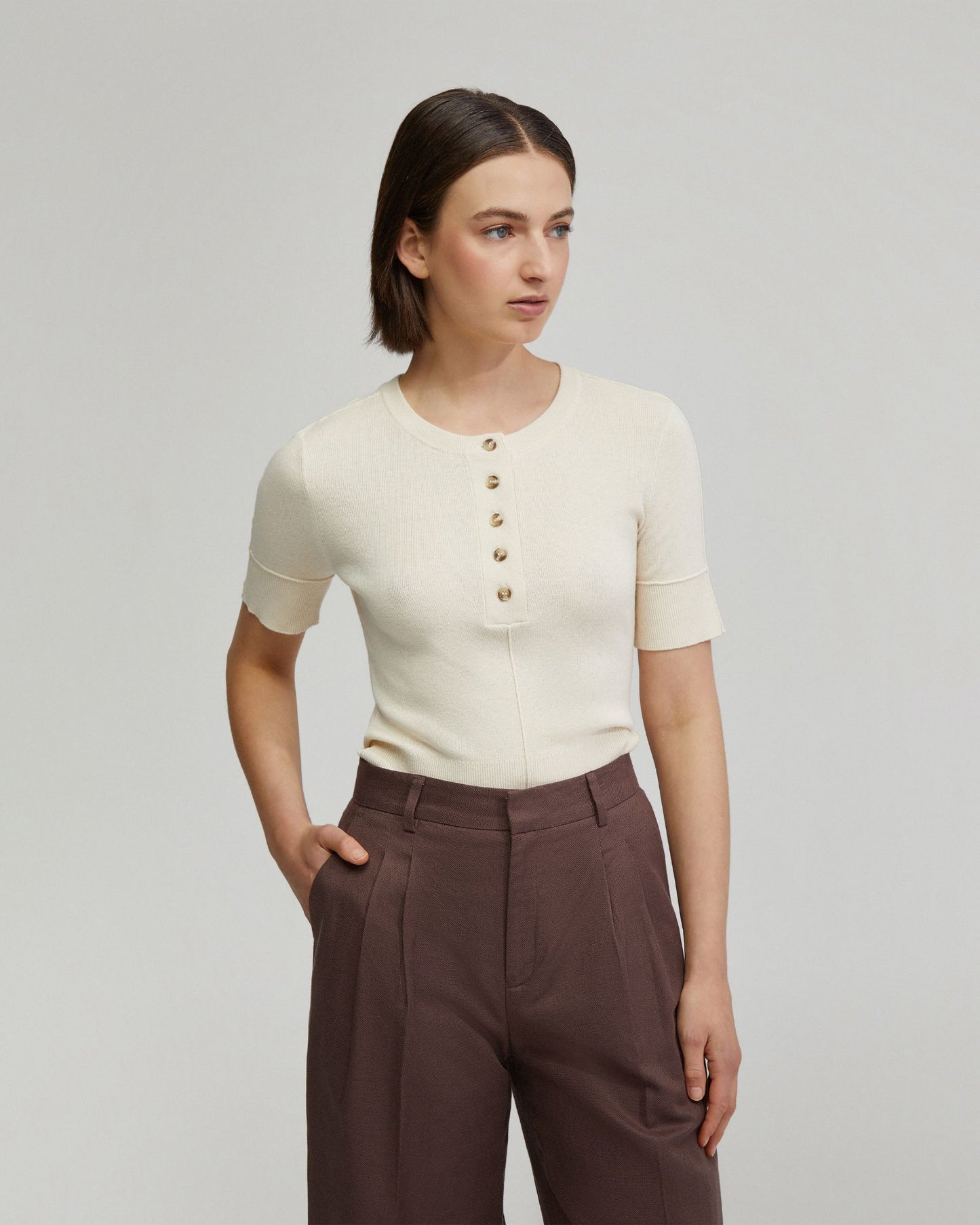 Helena Button Front Knit