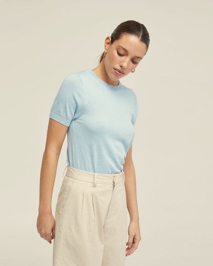 Grace Short Sleeve Cashmere Blend Knit