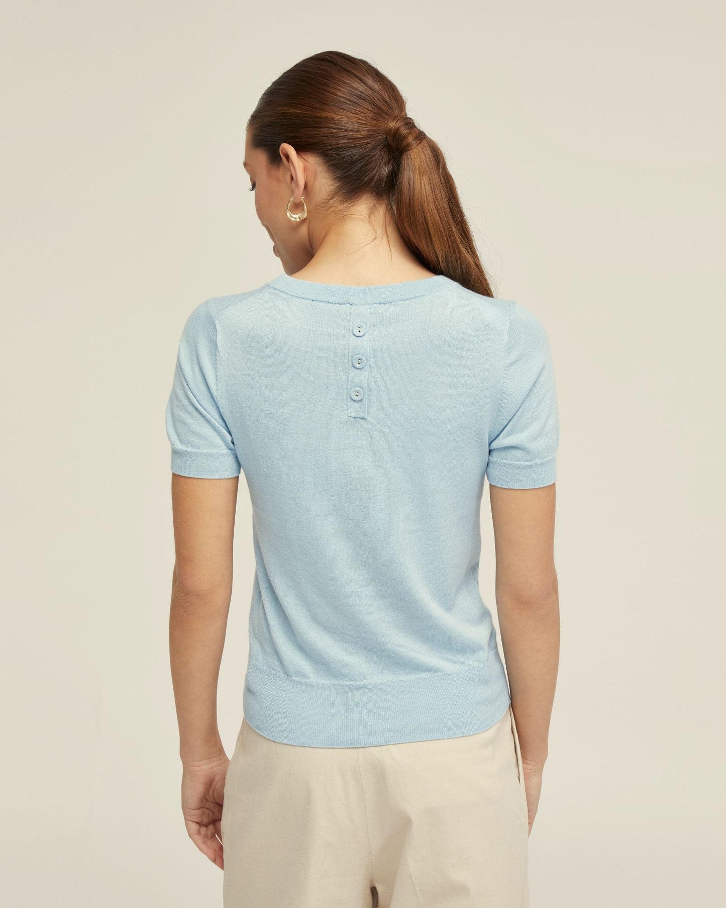 Grace Short Sleeve Cashmere Blend Knit
