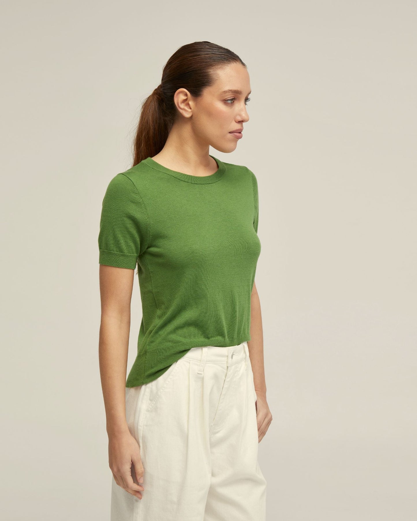 Grace Short Sleeve Cashmere Blend Knit