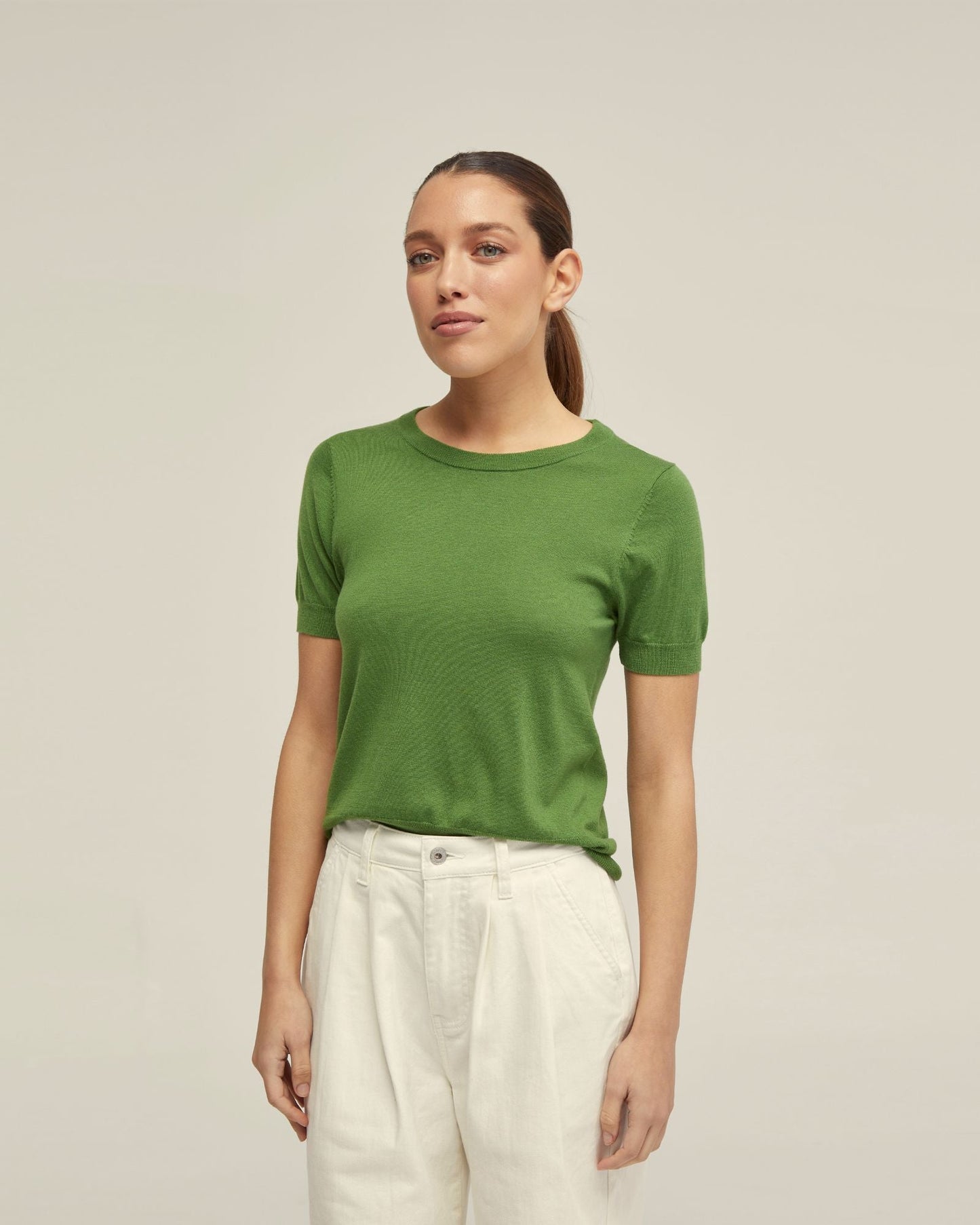 Grace Short Sleeve Cashmere Blend Knit