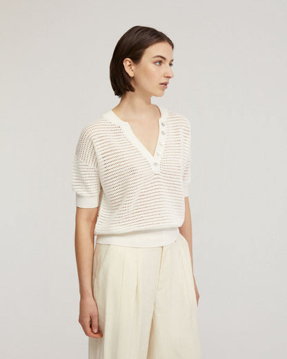 Gita Knitted Button Top