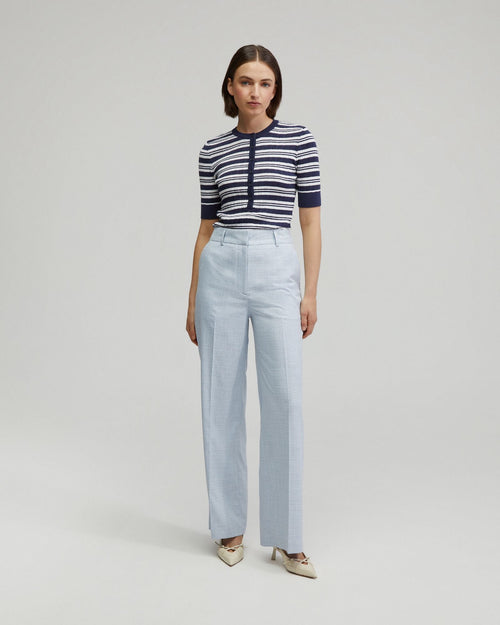 Maja Striped Button Knit
