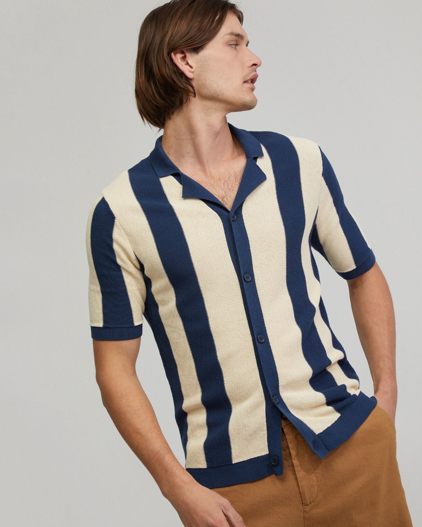 Marty Knitted Stripe Shirt