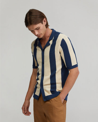 Marty Knitted Stripe Shirt