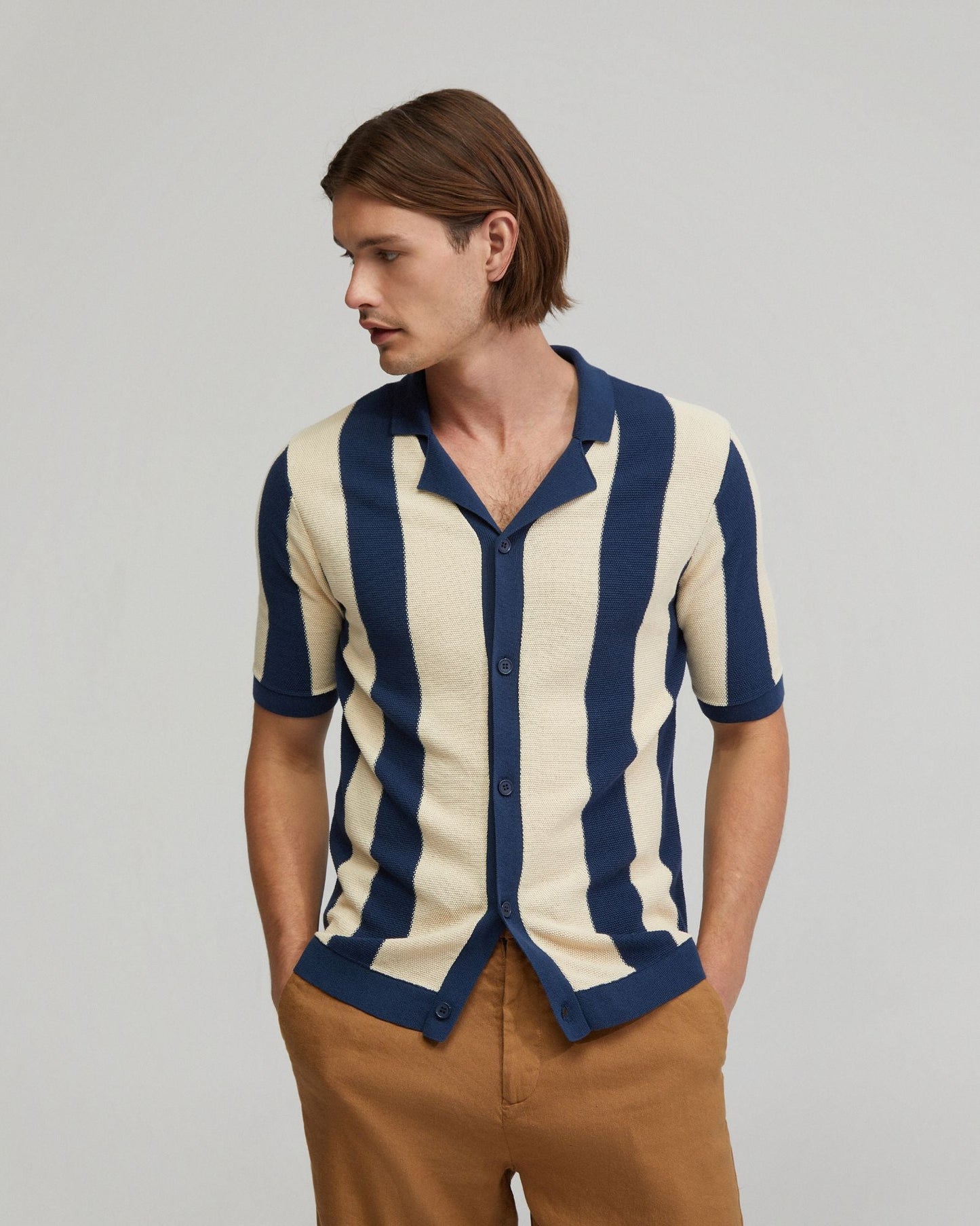Marty Knitted Stripe Shirt