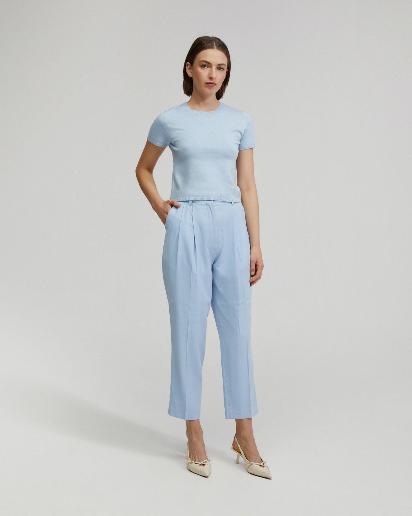 Olivia Crop Knit Top