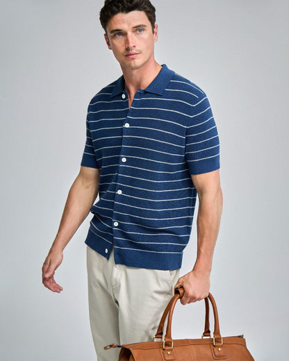 Carlos Stripe Knitted Shirt