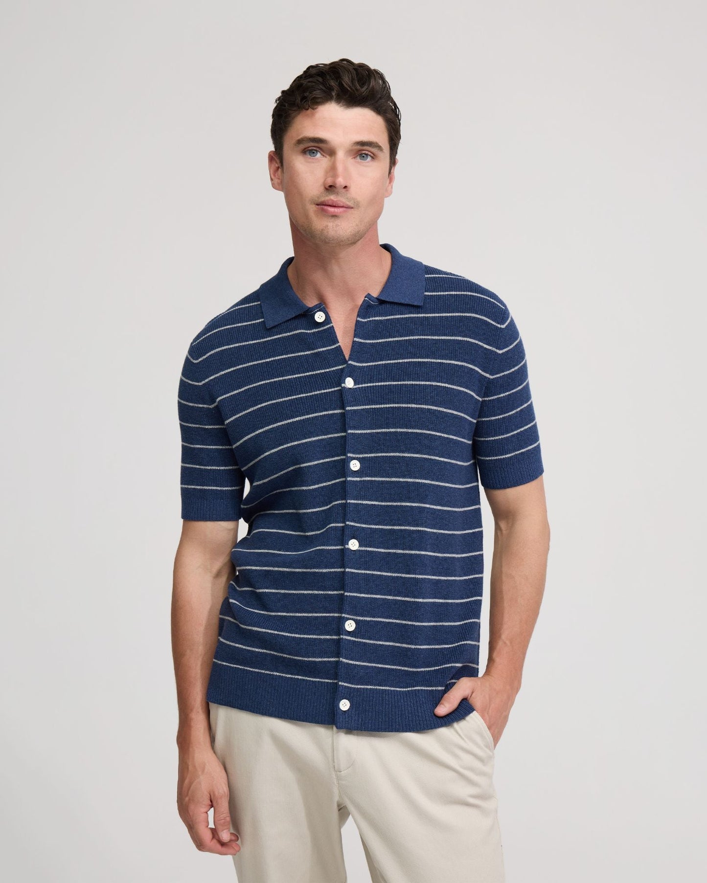Carlos Stripe Knitted Shirt