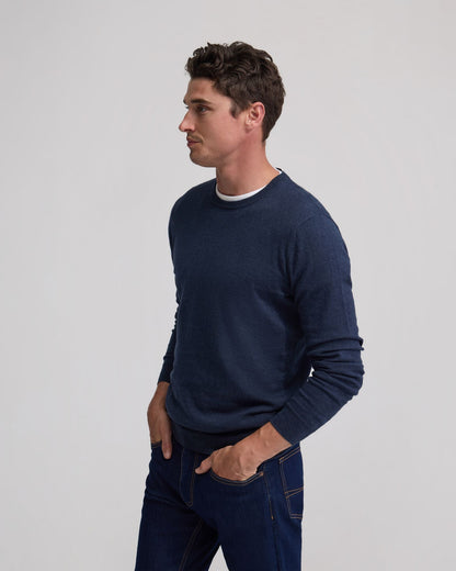 Crew Neck Cotton Cashmere Knit