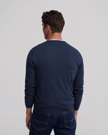Crew Neck Cotton Cashmere Knit