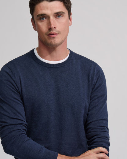 Crew Neck Cotton Cashmere Knit