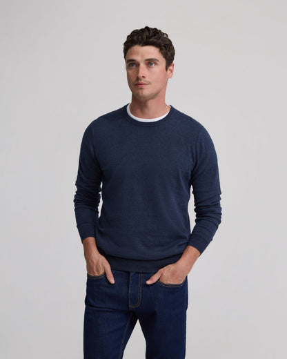 Crew Neck Cotton Cashmere Knit