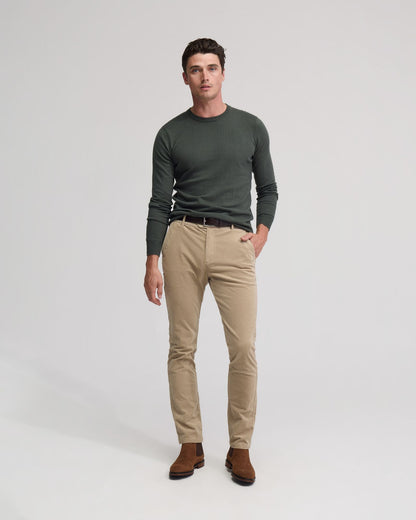 Crew Neck Cotton Cashmere Knit