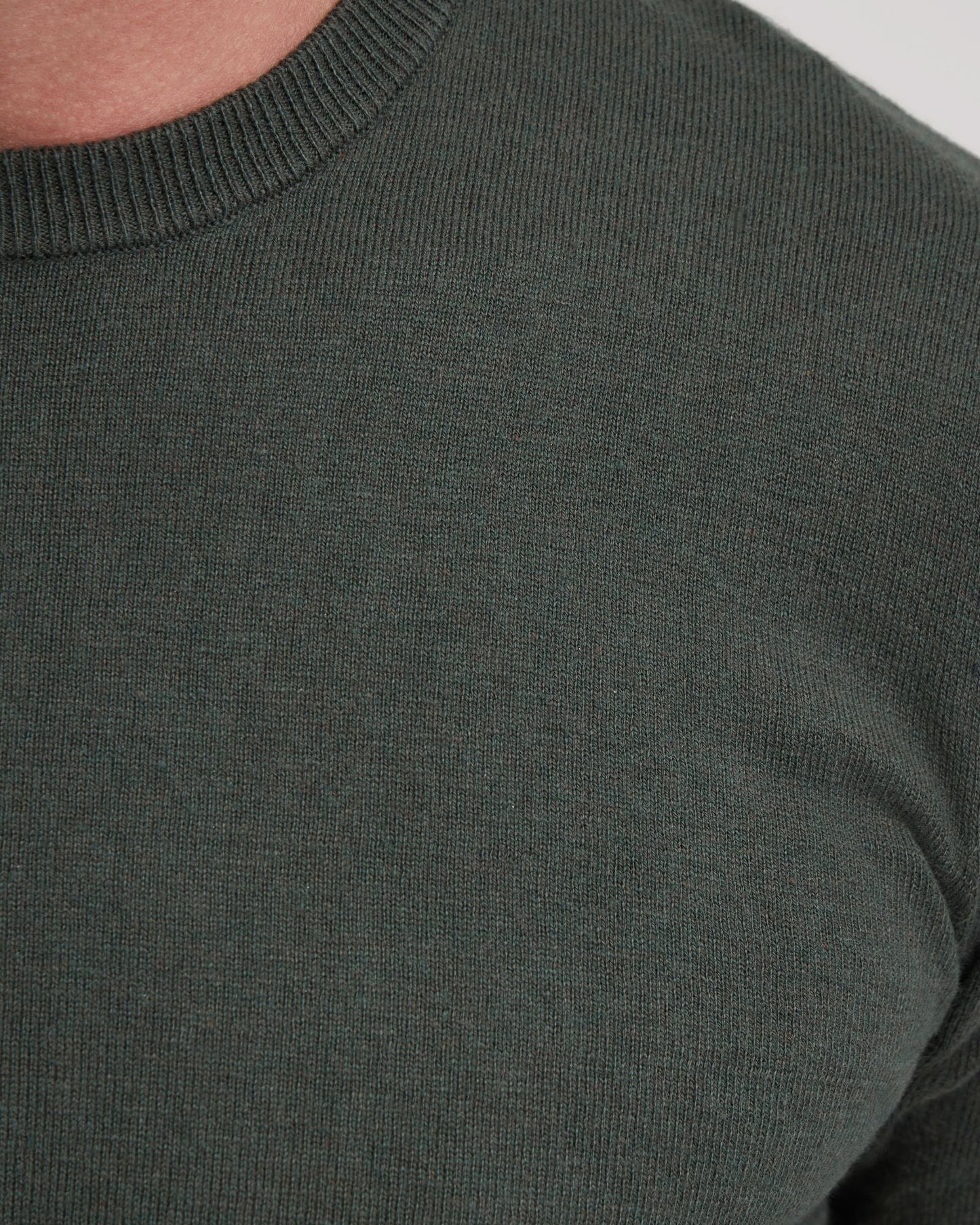 Crew Neck Cotton Cashmere Knit