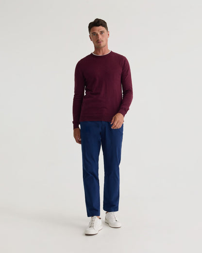 Crew Neck Cotton Cashmere Knit