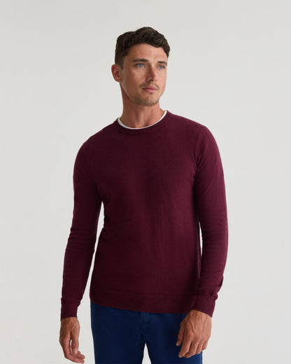 Crew Neck Cotton Cashmere Knit