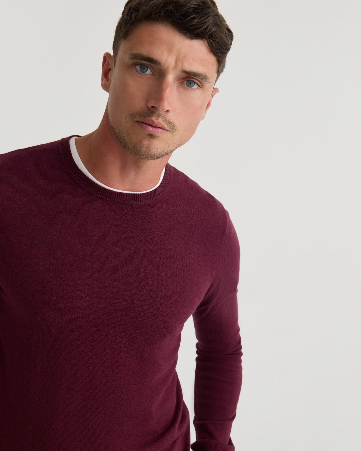 Crew Neck Cotton Cashmere Knit
