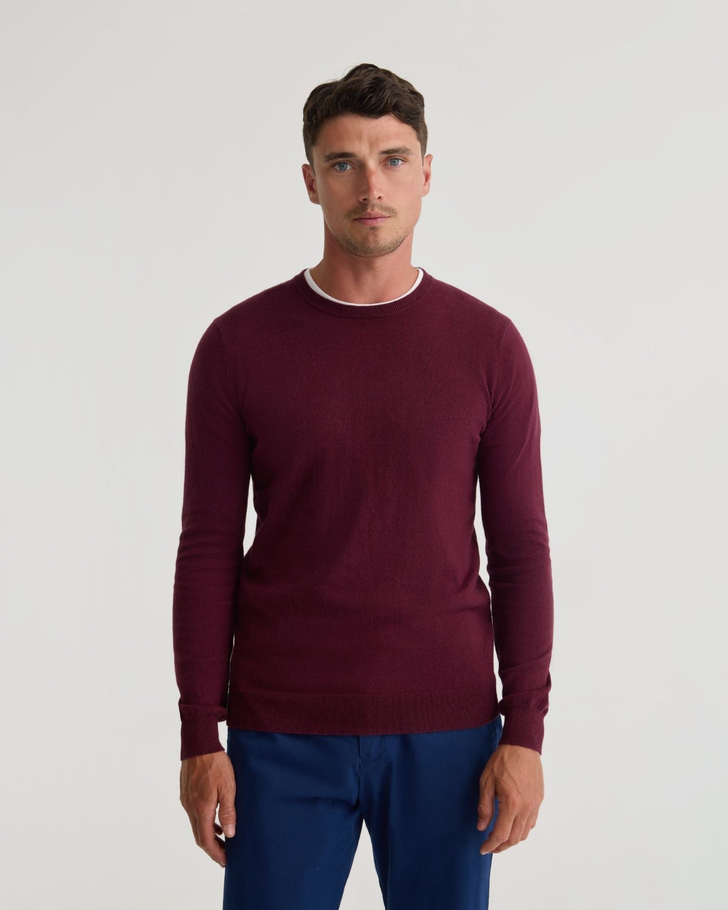 Crew Neck Cotton Cashmere Knit