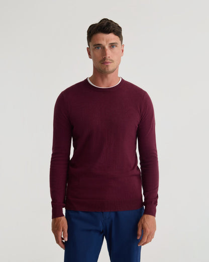 Crew Neck Cotton Cashmere Knit