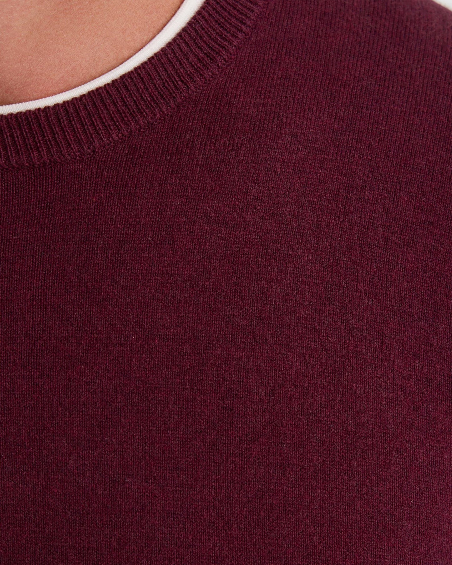Crew Neck Cotton Cashmere Knit
