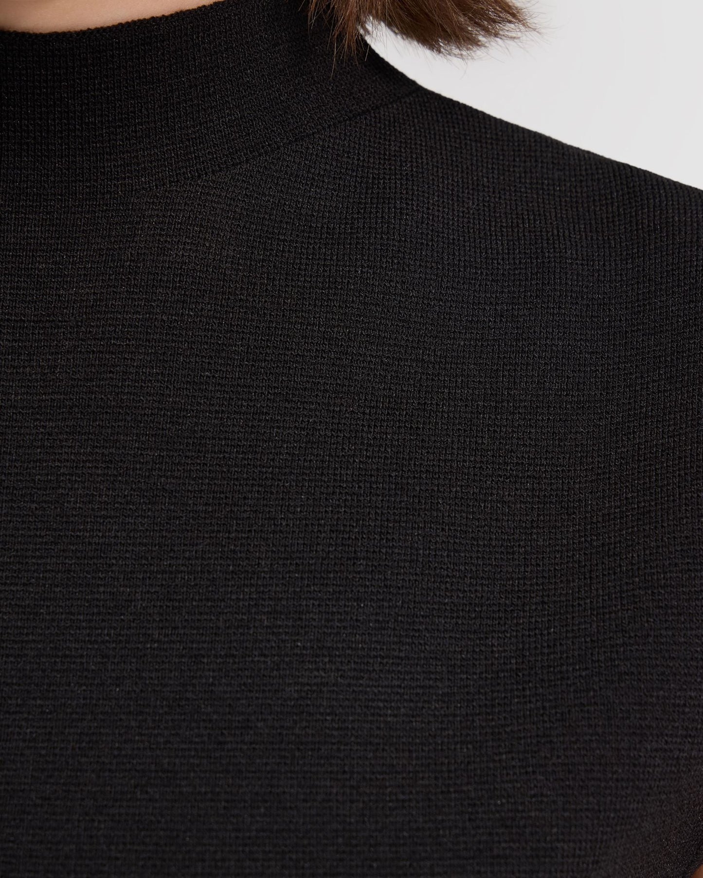 Pepper Knitted Funnel Collar Top