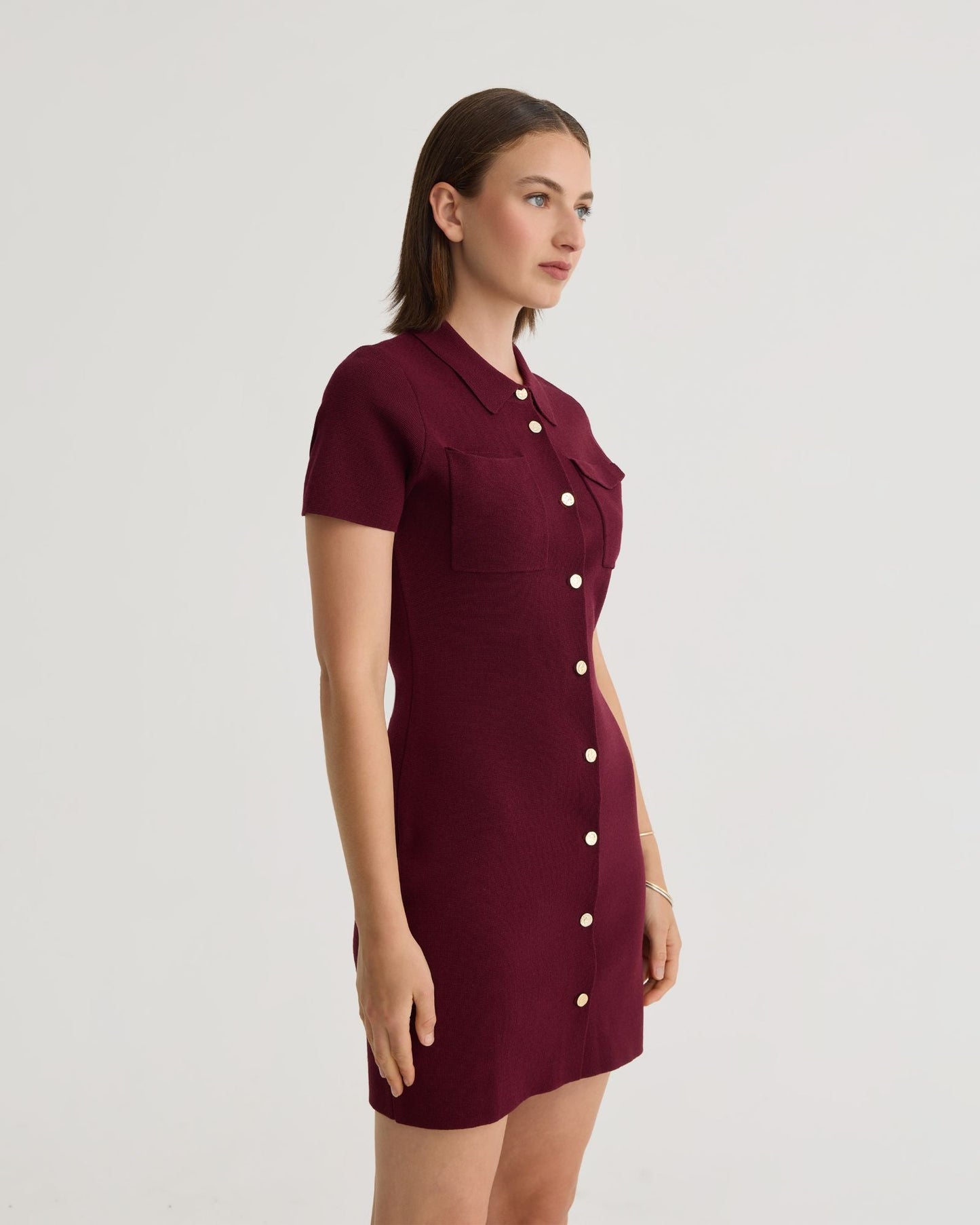 Olive Knitted Mini Dress