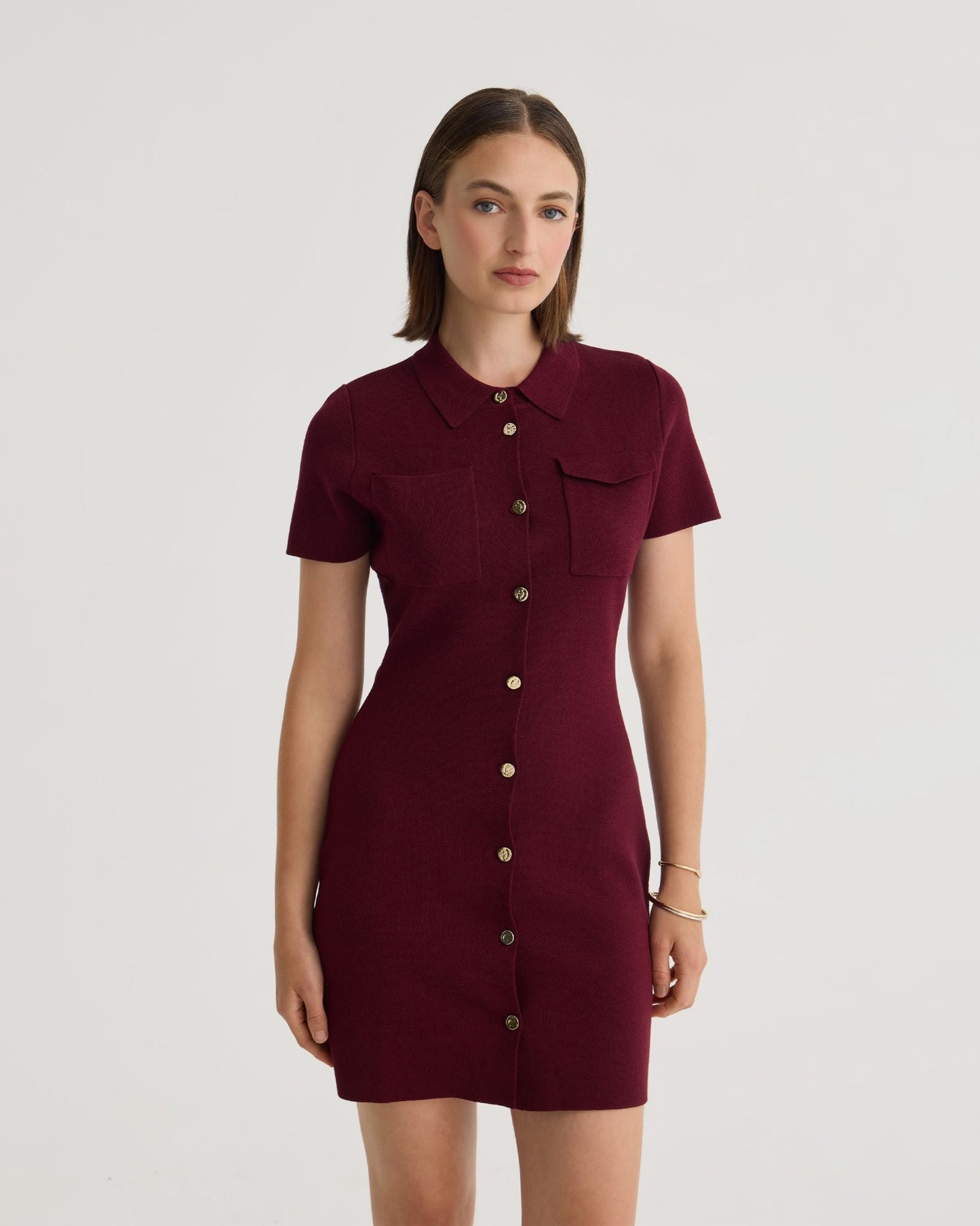 Olive Knitted Mini Dress