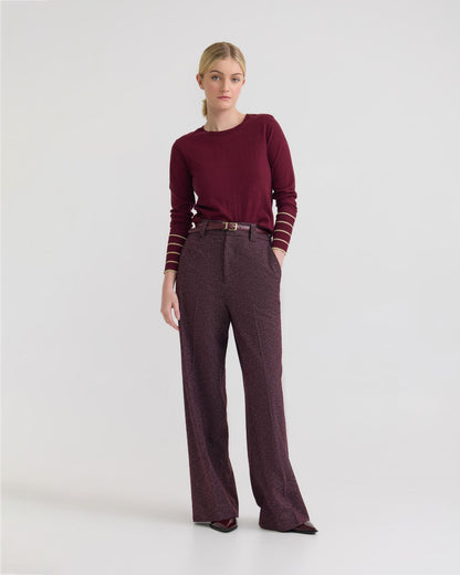 Raven Metallic Stripe Knit
