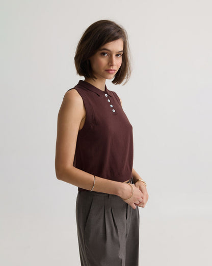 Suki Cashmere Blend Polo