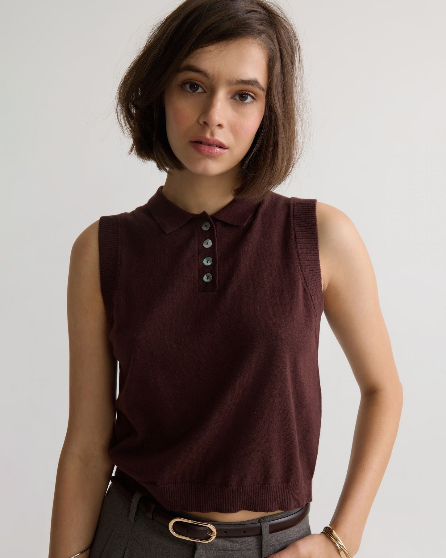 Suki Cashmere Blend Polo