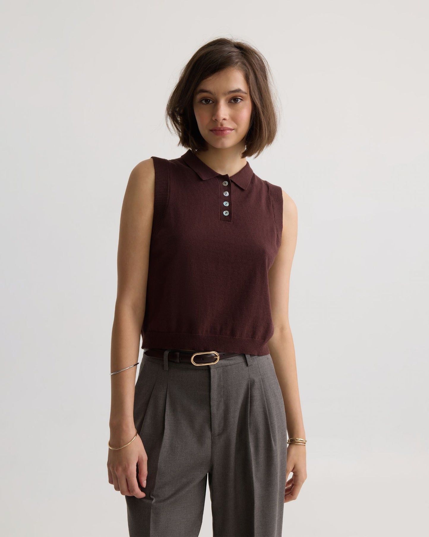 Suki Cashmere Blend Polo