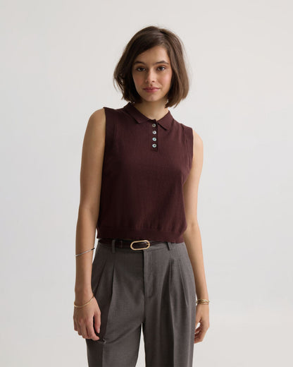 Suki Cashmere Blend Polo