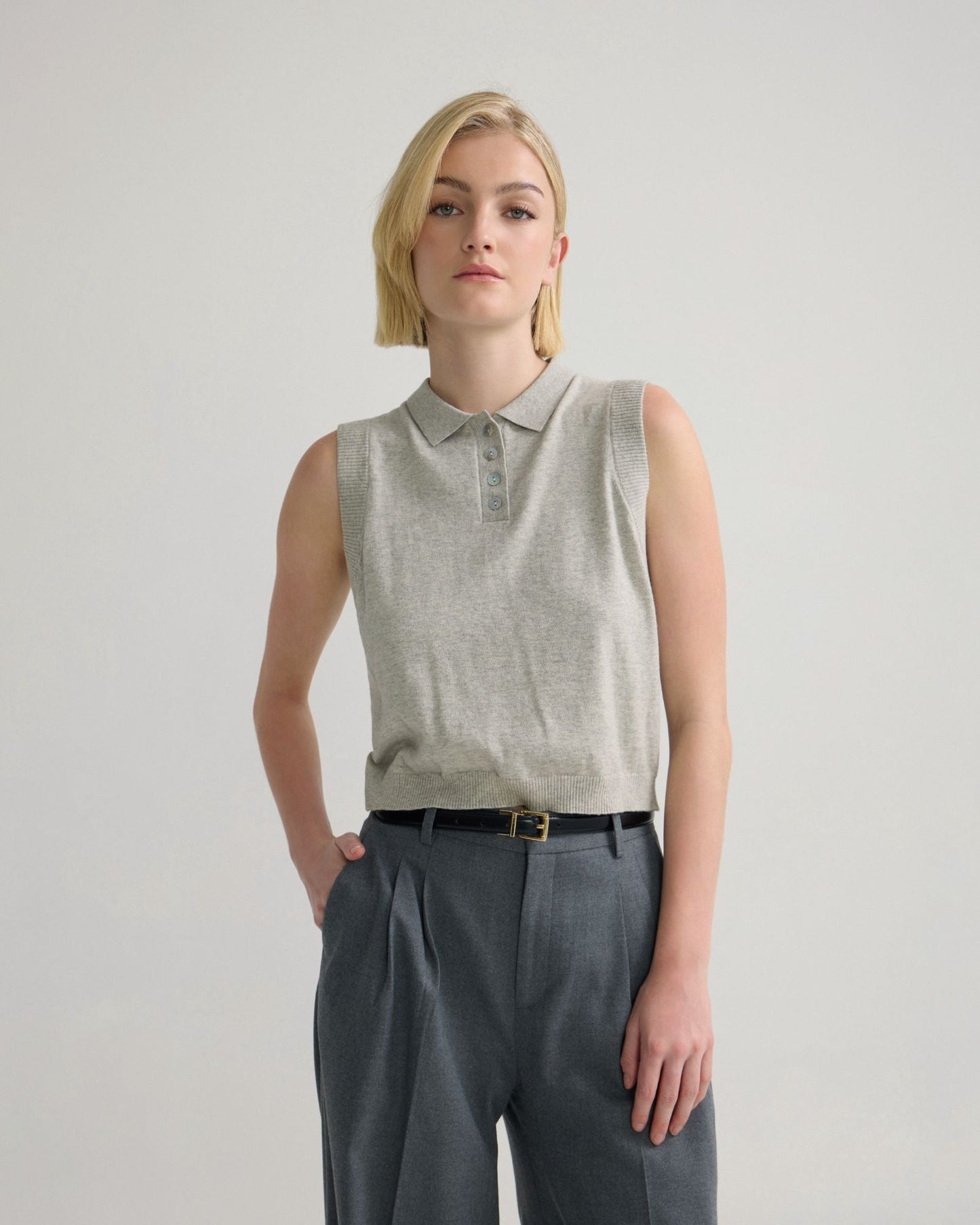 Suki Cashmere Blend Polo