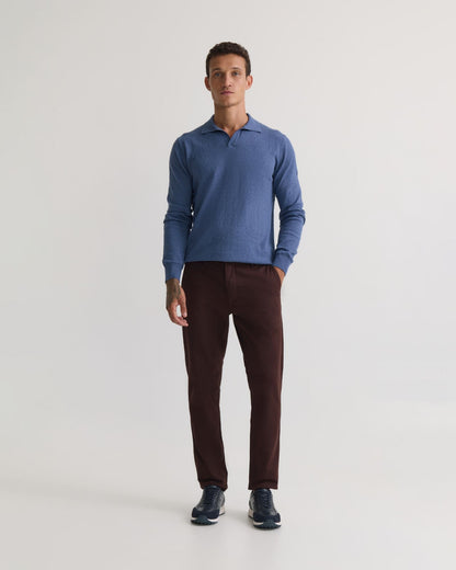Dominic Open Polo Collar Knit