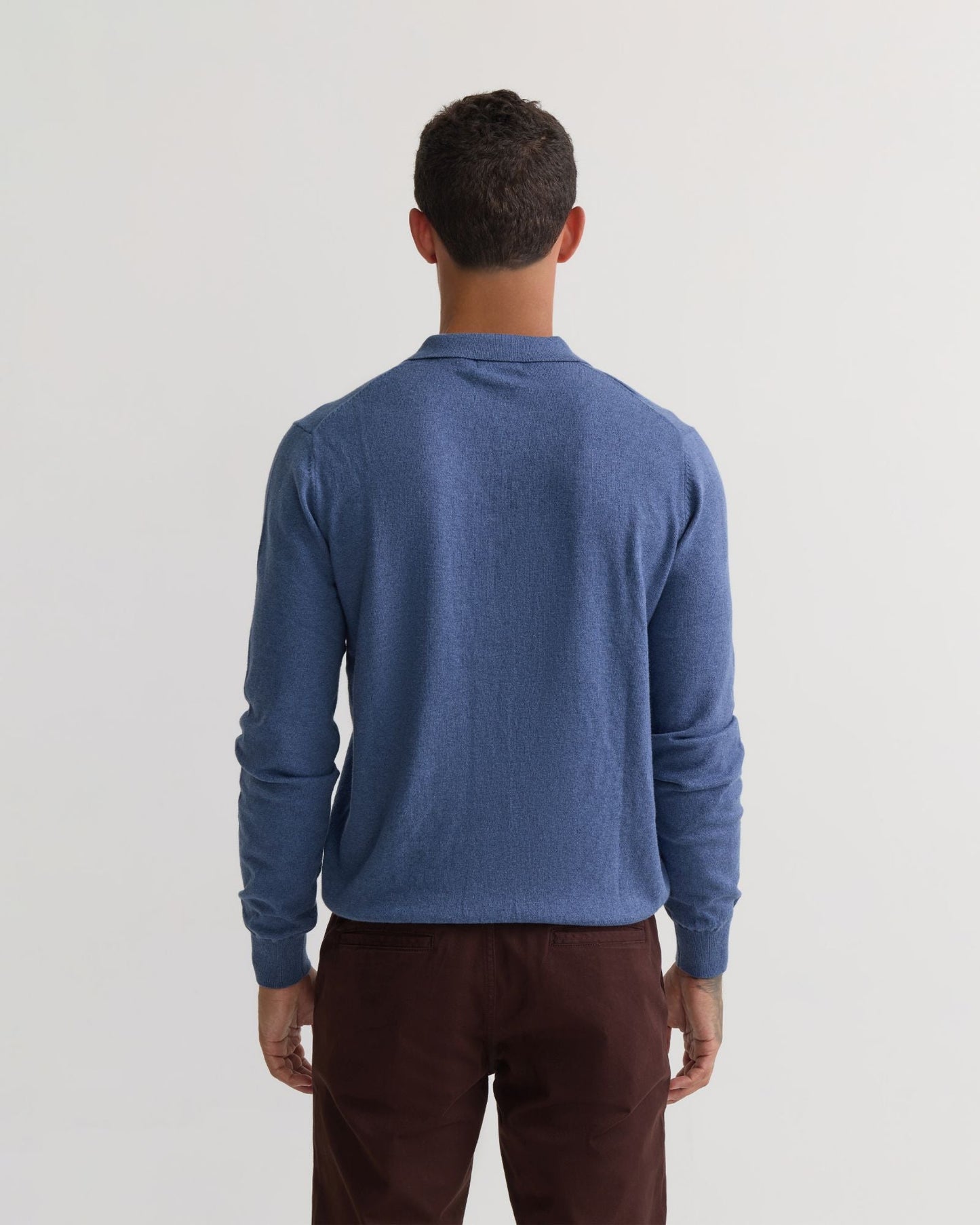 Dominic Open Polo Collar Knit