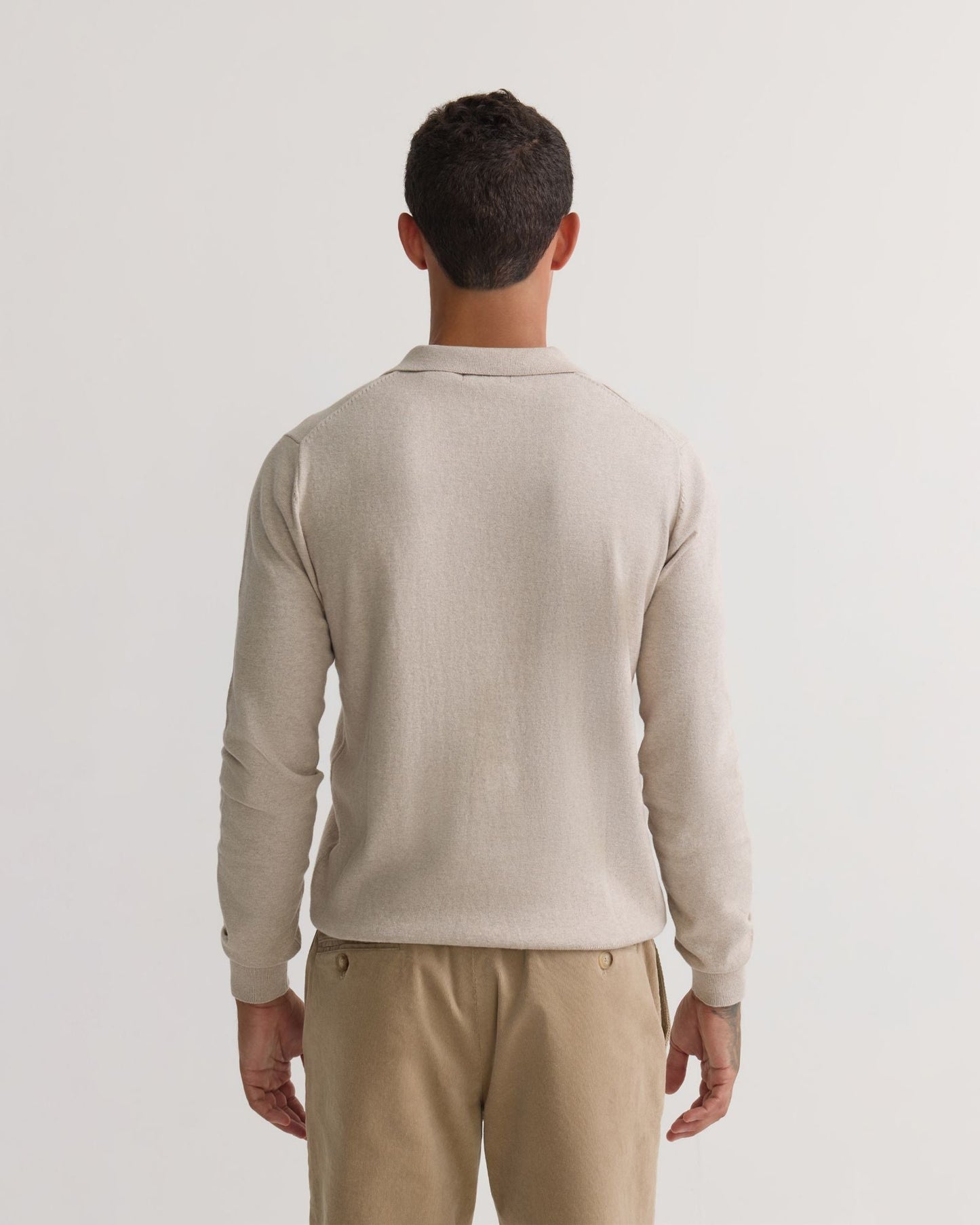 Dominic Open Polo Collar Knit
