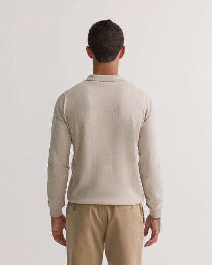 Dominic Open Polo Collar Knit