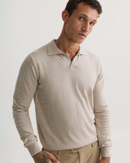 Dominic Open Polo Collar Knit