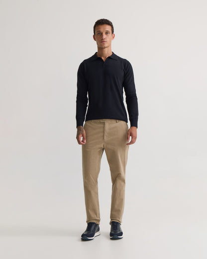 Dominic Open Polo Collar Knit