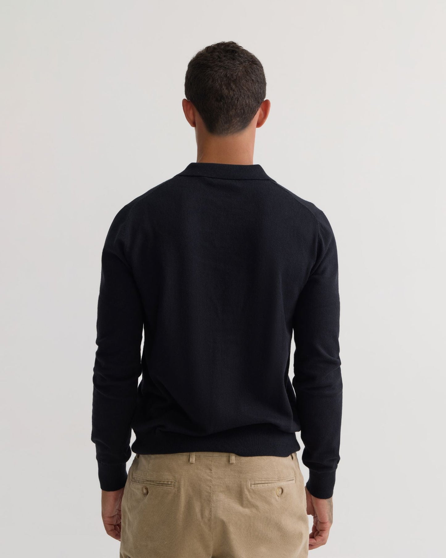 Dominic Open Polo Collar Knit