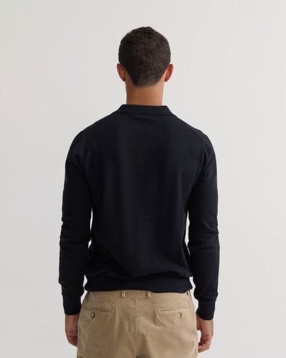 Dominic Open Polo Collar Knit