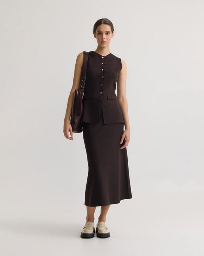 Gracie Knitted Midi Skirt