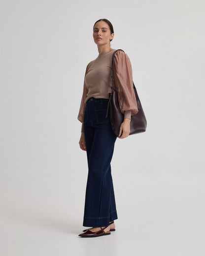 Alice Contrast Sleeve Knit