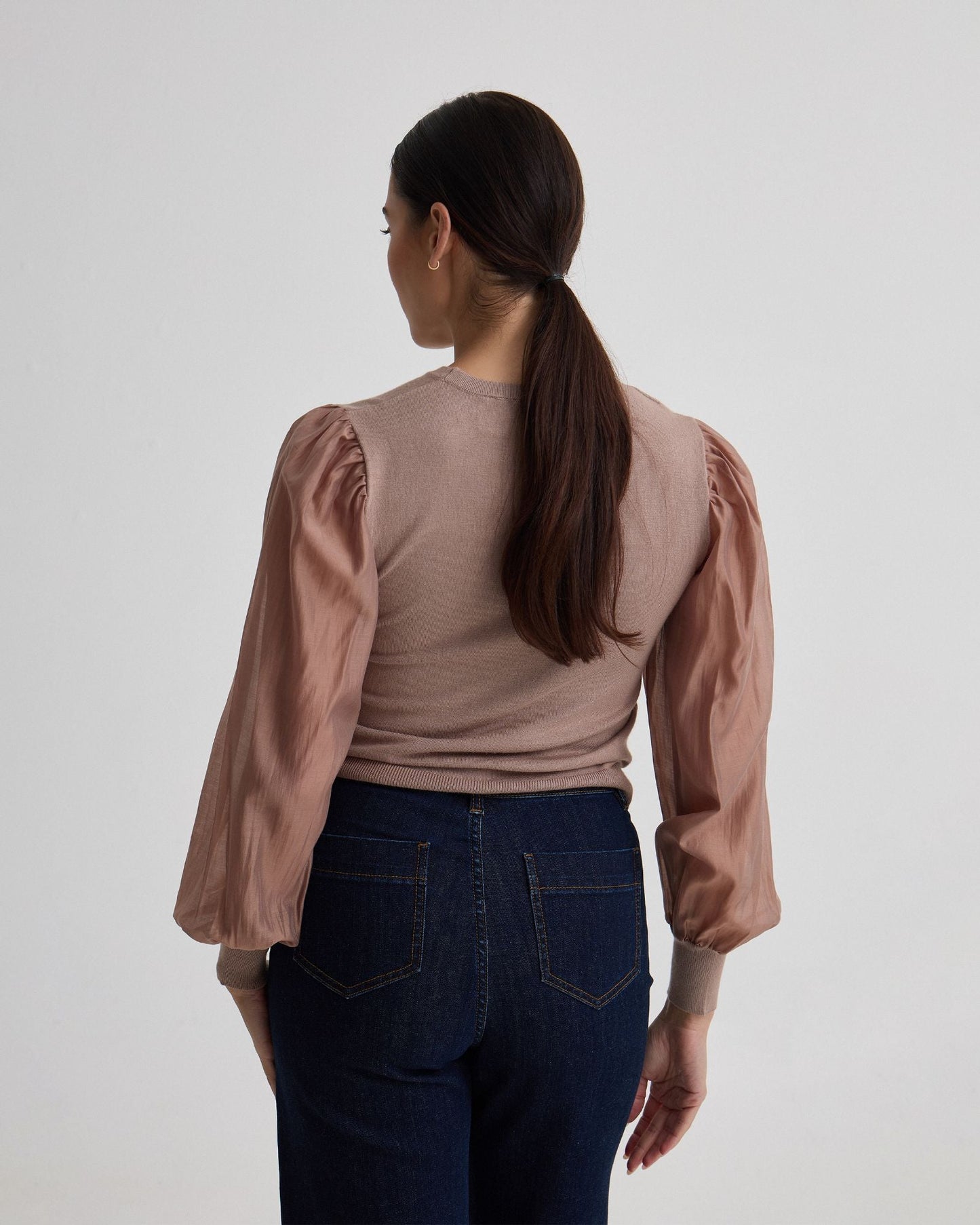 Alice Contrast Sleeve Knit