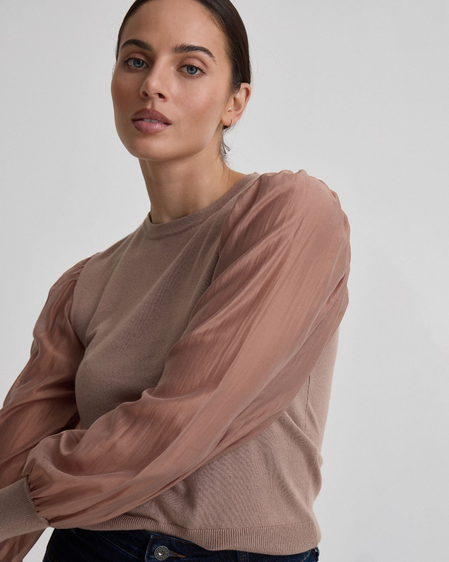 Alice Contrast Sleeve Knit