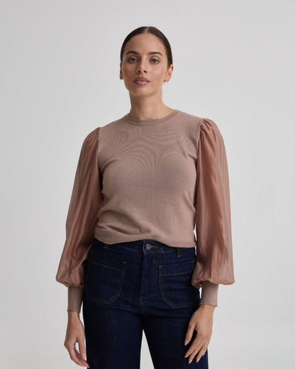 Alice Contrast Sleeve Knit
