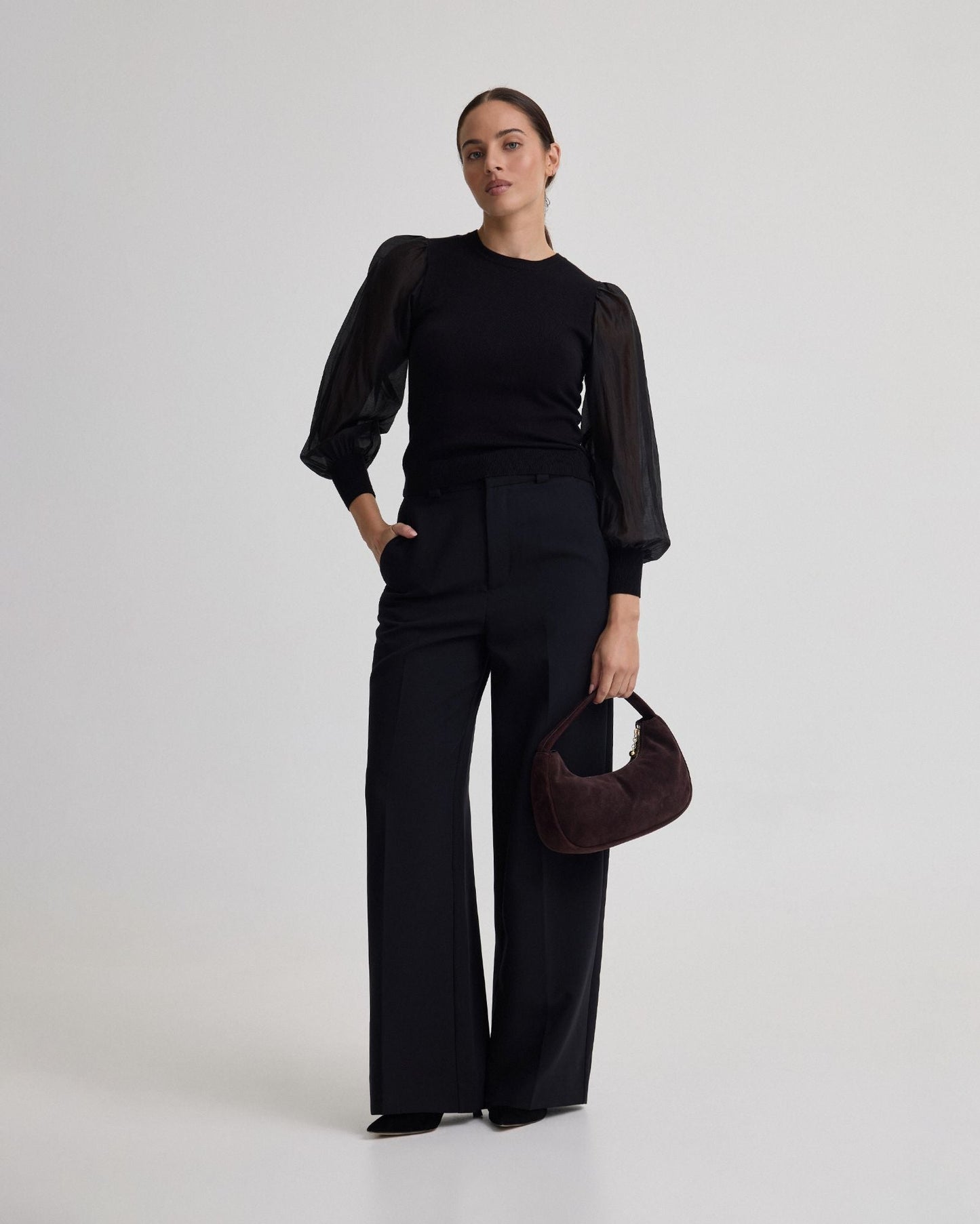Alice Contrast Sleeve Knit