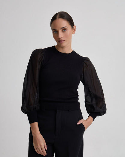 Alice Contrast Sleeve Knit